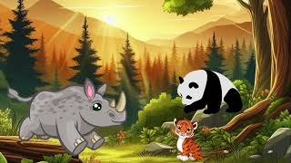 🦏🐼🐯 Jungle Pals A Tale of Rhino Panda and Tiger Cub [upl. by Matthieu537]