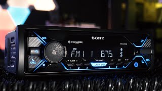 Sony DSXA415BT Single DIN Digital Media Receiver Under 100 [upl. by Cralg]