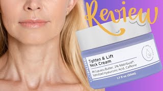 GoPure Neck Firming Cream AntiAging Neck Cream REVIEW [upl. by Gnep]