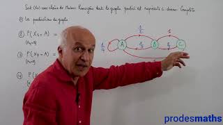 Expert  Graphes  Chaîne de Markov homogène  Exercices [upl. by Giacomo]