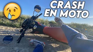 MON PREMIER CRASH  ACCIDENT DE MOTO  😢 [upl. by Ellmyer]