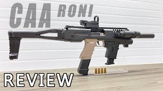 Shell Ejecting Glock CAA Micro Roni Foam Dart Blaster Review [upl. by Pleasant986]