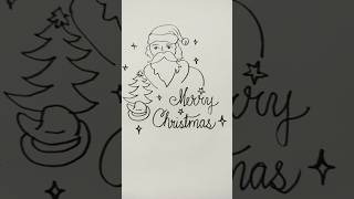 How to Draw Santa Claus Easy 🧑🏻‍🎄🧑🏻‍🎄shorts drawing easy [upl. by Aramas]