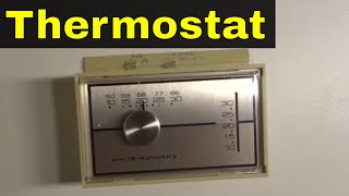 How To Use An Analog ThermostatEasy Tutorial [upl. by Kahler]