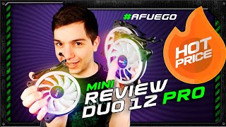 Cooler fan Duo 12 pro  Aerocool  mini review  ARGB [upl. by Heilman]