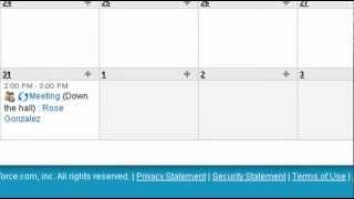 II Creating Calendar Events  Salesforce FastStart  Salesforcecom Training [upl. by Marienthal795]