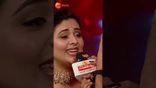 Sreemukhi tana paatato andarki shock ichindi🎤😲  SAREGAMAPA Telugu shorts  Sun 9PM  Zee Telugu [upl. by Yirinec]