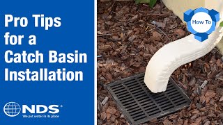 How to Install a Catch Basin  NDS Yard Drainage Systems [upl. by Elma]