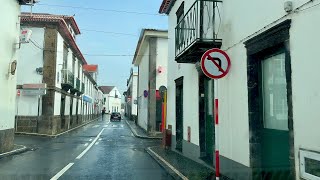 Drive from Ponta Delgada Airport PDL to Vila Franca do Campo 4K Sao Miguel Azores Portugal 031124 [upl. by Noicpesnoc]