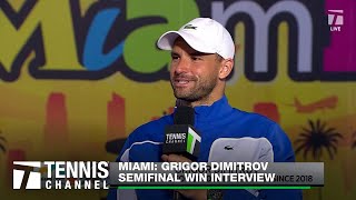 Grigor Dimitrov Advances to 3rd Masters 1000 Final  Miami Semifinal [upl. by Boardman887]