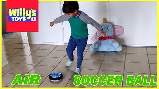 Kids Toy Air Rechargeable Air Soccer Ball Review  Hover Ball  Willys Toys [upl. by Notrem]