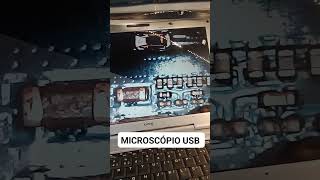 Microscópio USB iluminação [upl. by Sosthenna]