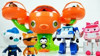 로보카폴리와 옥토넛탐험대 바다슬라임 옥토포드 장난감 놀이 Octonauts Octopod Sea slime Playset amp Robocar Poli Toys  두두팝토이 [upl. by Ynnod405]