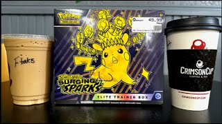 I RIPPED MY HAIR OUT Opening The Pokémon Surging Sparks Elite Trainer Box [upl. by Lainad]