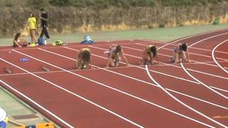 100 metros lisos Femenino Control Federativo Carmona 27052017 [upl. by Adnwahsat909]