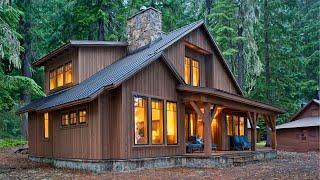 Cabin House Ideas  2 Storey Wooden House Design [upl. by Anilec]