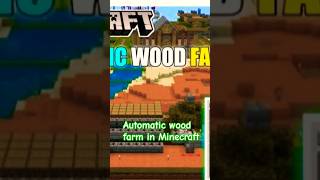 Minecraft automatic wood machine 😯 shots minecraft wood [upl. by Ennaylime175]