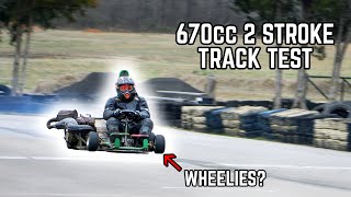 We took our 125HP Go Kart to the Race Track  Insane Acceleration [upl. by Hally]