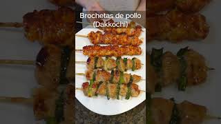 receta fácil Brochetas de pollo estilo coreano [upl. by Astrid]