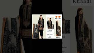 Elegant Black Khaddi Khaddar Suit with Wool Shawl  Code 128 [upl. by Marena]