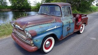 1959 Chevy Apache classic pickup truck [upl. by Ynnavoeg]