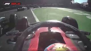 Valtteri Bottas Onboard Crash with Lance Stroll [upl. by Ardnekal]