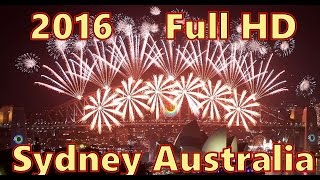 Full HD Sydney Australia Fireworks New Year Eve 2016 [upl. by Yesteb]