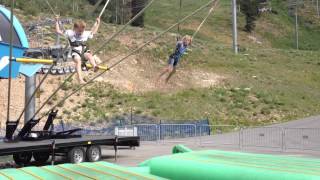 On the Bungee Trampoline at Snowbird [upl. by Mount]