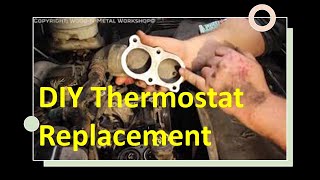 DIY 2005 Duramax Thermostat Replacement [upl. by Nova589]