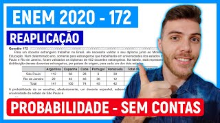 ðŸ›‘SEM FAZER CONTA  172 Enem 2020 REAPLICAÃ‡ÃƒO  Para um docente estrangeiro trabalhar no [upl. by Yllil]