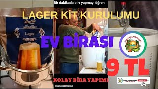 Evde bira  maliyeti 9 TL  Lager kit kurdum [upl. by Sternick51]