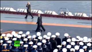 Russian Navy Day Parade in Severomorsk July 272014 pt2 [upl. by Newbill654]