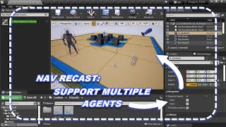 NavMesh Recast Support Multiple Agents On NavMesh UNREAL ENGINE [upl. by Yam]