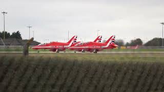 Raf red arrows 3 ship winter training 281024 [upl. by Randal]