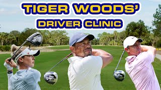 Tiger Woods Driver Clinic With Rory McIlroy and Nelly Korda  TaylorMade Golf [upl. by Roice]