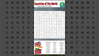 Global Word Search Challenge Find the Hidden Countries WordSearchChallenge HiddenCountries kids [upl. by Baecher784]