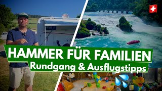 Hegi Familien Camping  Bester Campingplatz für Kids in Süddeutschland Rheinfall Schweiz amp mehr [upl. by Ljoka]