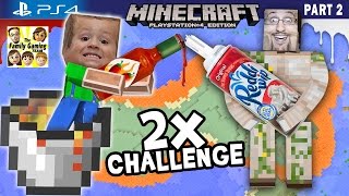 Minecraft Hot Sauce amp Whipped Cream Challenge  Lava Island Golems FGTEEV PS4 Part 2 Gameplay [upl. by Doomham70]