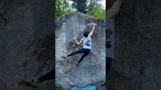 First outdoor V97B Landjäger  Miller River Boulders bouldering climbing rockclimbing [upl. by Fezoj]