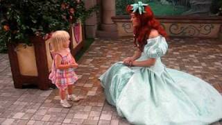 Hugging Princess Ariel from The Little Mermaid at Disneyland [upl. by Regazzi89]