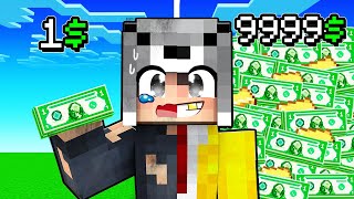 1 EVSİZ HAYAT VS 9999 MİLYONER HAYAT 😱  Minecraft [upl. by Hailed]