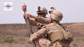 US Marines M224 60mm Lightweight Mortar Live Fire Exercise [upl. by Ovida]