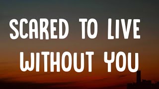 Morgan Wallen  Scared to Live Without You Lyrics [upl. by Airetnahs]