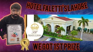 Hotel Falettis  Dinar Hotel Falettis  We Got 1st Prize Hotel Falettis Mall off Lahore 2024 [upl. by Aikemahs418]