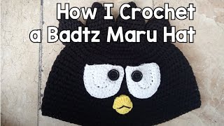 How I Crochet a Badtz Maru Hat [upl. by Eecats]