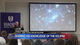 Ouachita Baptist NASA alumni shares knowledge on the eclipse [upl. by Nalac]