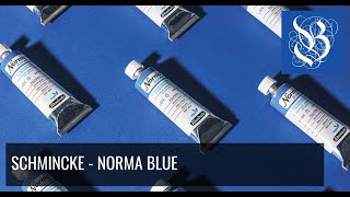 Schmincke Norma Blue  Watervermengbare olieverf [upl. by Lekzehcey]