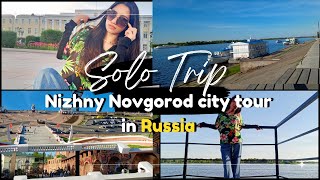 The Nizhny Novgorod City Tour  Kremlin walk  Volga River Walk 🚶 [upl. by Valentino]