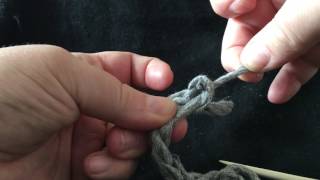 Oslo start chain fix nålebinding  nalbinding  needlebinding by Karin Byom [upl. by Atiuqcir]