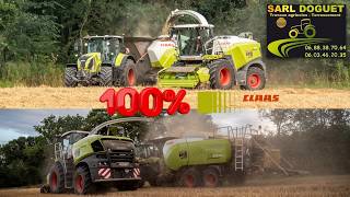 Ensemble 100 CLAAS à lensilage amp pressage de paille  SARL DOGUET 22 Partie [upl. by Eidorb873]